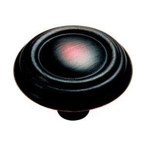 Amerock Sterling Traditions Round Cabinet Knob 1-1/4 in. D 7/8 in. Oil Rubbed Bronze 1 pk