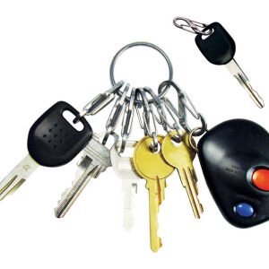 Nite Ize KeyRing Steel 2 in. D Stainless Steel Silver Key Ring