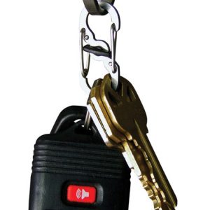 Nite Ize MicroLock 1.8 in. D Stainless Steel Silver Carabiner Key Holder