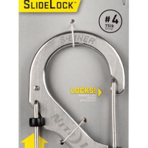 Nite Ize S-Biner SlideLock 1.8 in. D Stainless Steel Silver Carabiner Key Holder