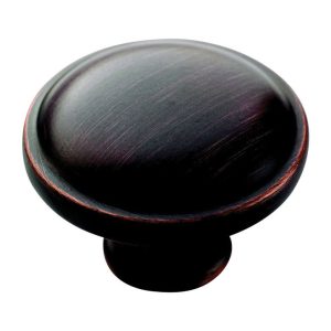 Amerock Allison Round Cabinet Knob 1-1/4 in. D 15/16 in. Oil Rubbed Bronze 1 pk