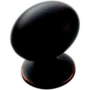 Amerock Allison Oval Cabinet Knob 1-3/8 in. D 1-3/8 in. Oil Rubbed Bronze 1 pk