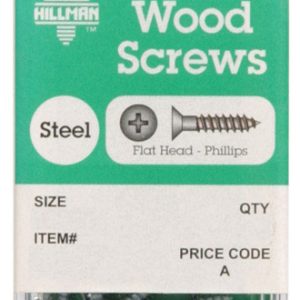 Hillman No. 10 X 2 in. L Phillips Zinc-Plated Wood Screws 6 pk