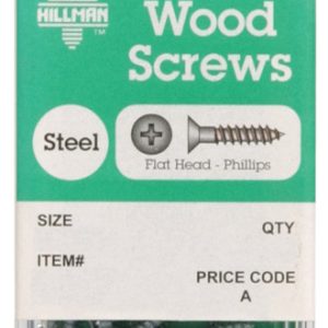 Hillman No. 10 X 3 in. L Phillips Zinc-Plated Wood Screws 4 pk