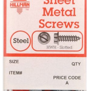 Hillman No. 10 X 3/4 in. L Slotted Hex Washer Head Sheet Metal Screws 8 pk