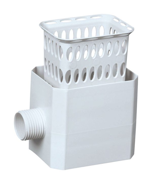 Amerimax White Plastic Rainwater Colander