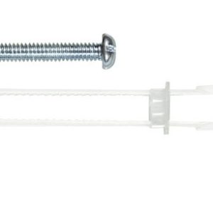 Hillman Rawl 1/4 in. D X 2-1/2 in. L Round Plastic RH Combo Strap Toggle 2 pk