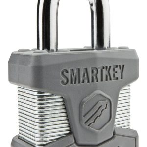 Kwikset SmartKey 1.7 in. H X 4.5 in. W X 50 mm L Steel Dual Ball Bearing Locking Padlock Keyed Alike
