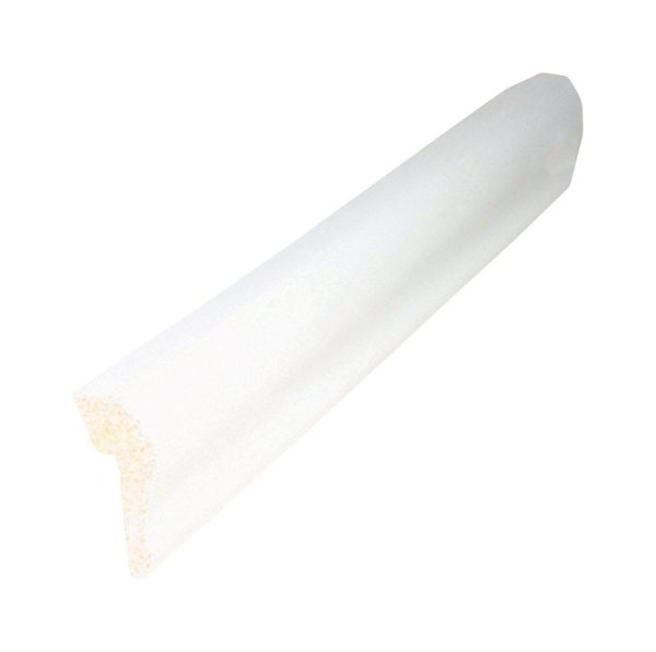 Inteplast Building Products 7/16 in. H X 8 ft. L Prefinished White Polystyrene Trim