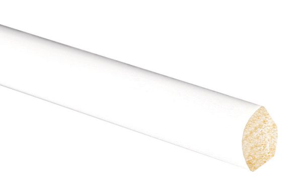 Inteplast Building Products 9/16 in. H X 8 ft. L Prefinished White Polystyrene Trim
