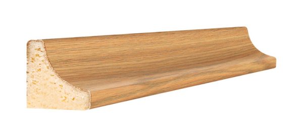 Inteplast Building Products 11/16 in. H X 8 ft. L Prefinished Majestic Oak Polystyrene Trim