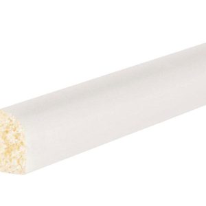 Inteplast Building Products 9/16 in. H X 8 ft. L Prefinished White Polystyrene Quarter Round