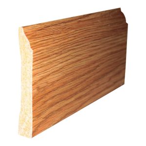 Inteplast Building Products 1/2 in. H X 8 ft. L Prefinished Majestic Oak Polystyrene Wall Base