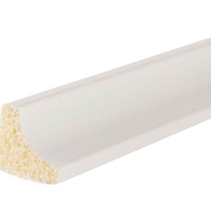 Inteplast Building Products 11/16 in. H X 8 ft. L Prefinished White Polystyrene Trim