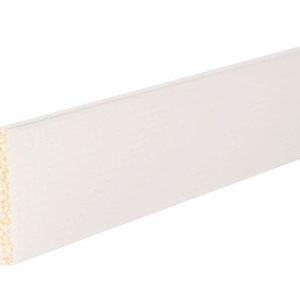 Inteplast Building Products 1/8 in. H X 8 ft. L Prefinished White Polystyrene Molding
