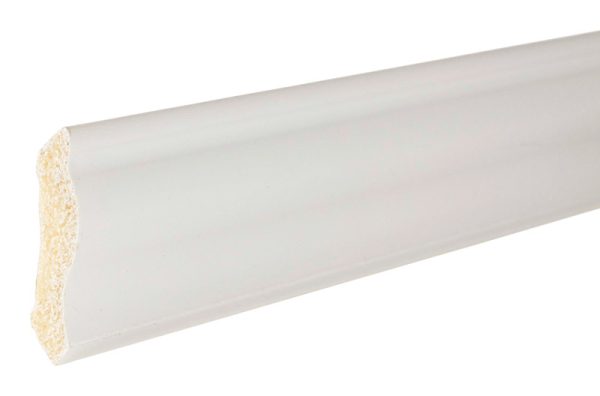 Inteplast Building Products 7/16 in. H X 8 ft. L Prefinished White Polystyrene Trim