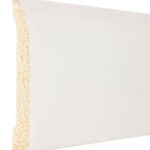 Inteplast Building Products 7/16 in. H X 8 ft. L Prefinished White Polystyrene Wall Base
