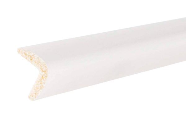 Inteplast Building Products 5/8 in. H X 8 ft. L Prefinished White Polystyrene Trim