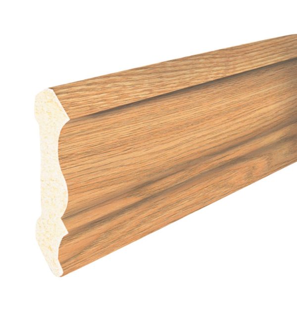 Inteplast Building Products 3-3/16 in. H X 8 ft. L Prefinished Majestic Oak Polystyrene Molding