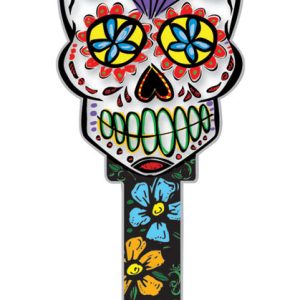 Lucky Line Key Shapes Sugar Skull House Key Blank SC1 Double For Schlage