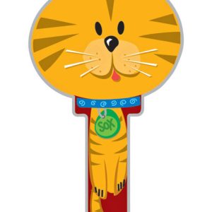 Lucky Line Key Shapes Cat House Key Blank SC1 Double For Schlage
