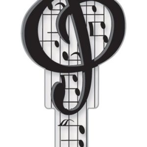 Lucky Line Key Shapes Music House Key Blank SC1 Double For Schlage