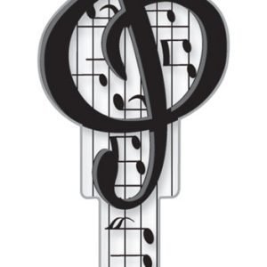 Lucky Line Key Shapes Music House Key Blank KW1/11 Double For Kwikset