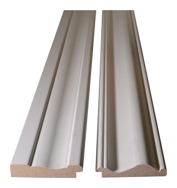 Alexandria Moulding 9/16 in. H X 8 ft. L Primed White MDF Molding