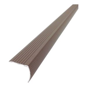 M-D Cinch 1-1/8 in. H X 36 in. L Prefinished Brown Aluminum Stair Edge