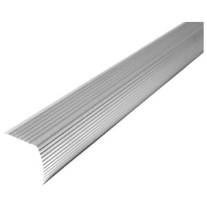 M-D Cinch 1-1/8 in. H X 36 in. L Prefinished Silver Aluminum Stair Edge