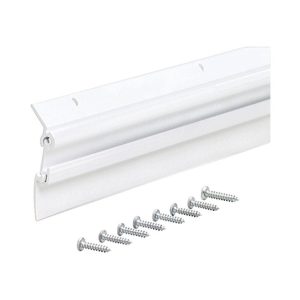 M-D White Aluminum Sweep For Garage Doors 36 in. L X 2 in.