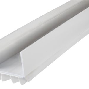 M-D White Vinyl Door Seal For Door Bottom 3 ft. L X 1-3/4 in.