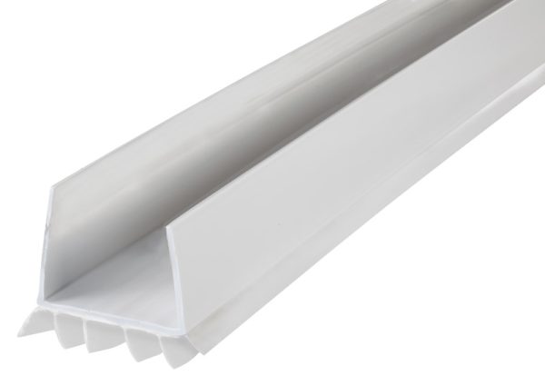 M-D White Vinyl Door Seal For Door Bottom 3 ft. L X 1-3/4 in.