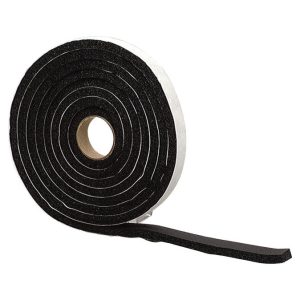 M-D Black Rubber Weather Stripping Tape For Auto and Marine 10 ft. L X 1/4 in.