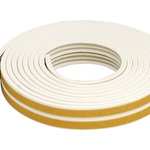 M-D White Rubber Weather Stripping Tape For Doors and Windows 17 ft. L X 3/8 in.