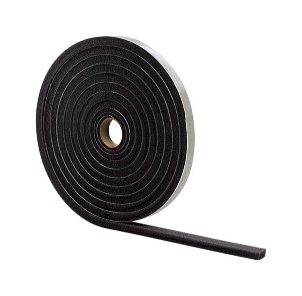 M-D Gray Foam Weather Stripping Tape For Doors and Windows 17 ft. L X 3/16 in.