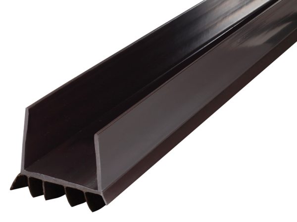 M-D Brown Vinyl Door Seal For Door Bottom 3 ft. L X 1-3/4 in.