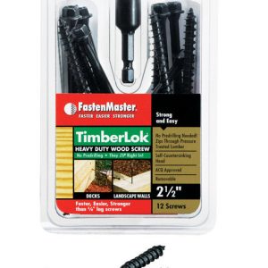 FastenMaster TimberLOK No. 10 X 2.5 in. L Hex Epoxy Wood Screws 12 pk