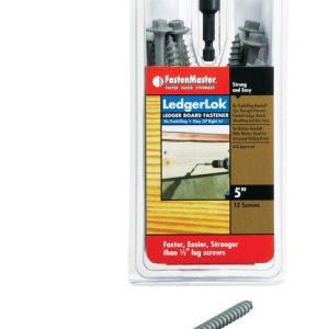 FastenMaster LedgerLok No. 14 X 5 in. L Hex Epoxy Wood Screws 12 pk