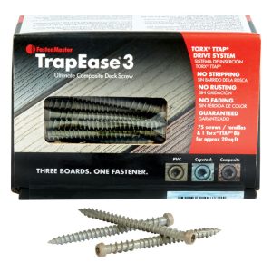 FastenMaster TrapEase No. 10 X 2-1/2 in. L Torx Ttap Flat Head Composite Deck Screws 75 pk