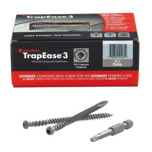 FastenMaster TrapEase No. 10 X 2-1/2 in. L Torx Ttap Flat Head Composite Deck Screws 75 pk