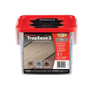 FastenMaster TrapEase 3 No. 10 X 2-1/2 in. L Torx TTAP Flat Head Composite Deck Screws 350 pc