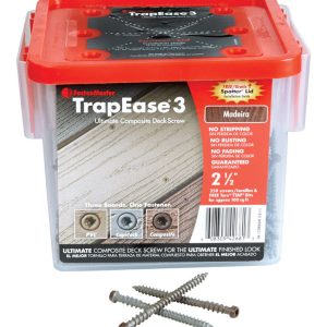 FastenMaster TrapEase 3 No. 10 X 2-1/2 in. L Torx TTAP Flat Head Composite Deck Screws 350 pc