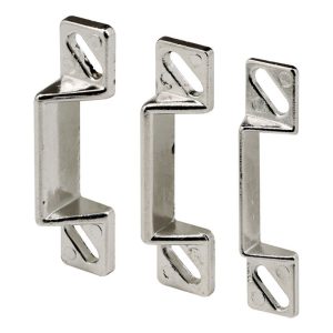 Prime-Line Silver Zinc Die-cast Door Strike 3 pc