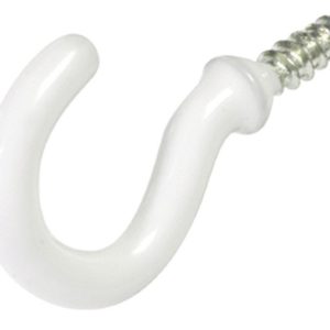 Ook Small Vinyl Coated White Steel 1-1/4 in. L Hook 1 lb 2 pk