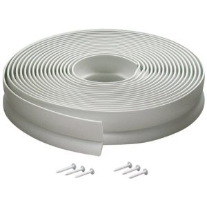 M-D White Vinyl Door Set Seal For Garage Doors 30 ft. L X 1 in.