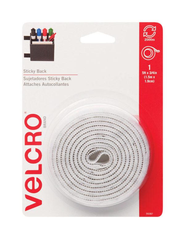 Velcro Medium Fastener Sticky 60 in. L 1 pk