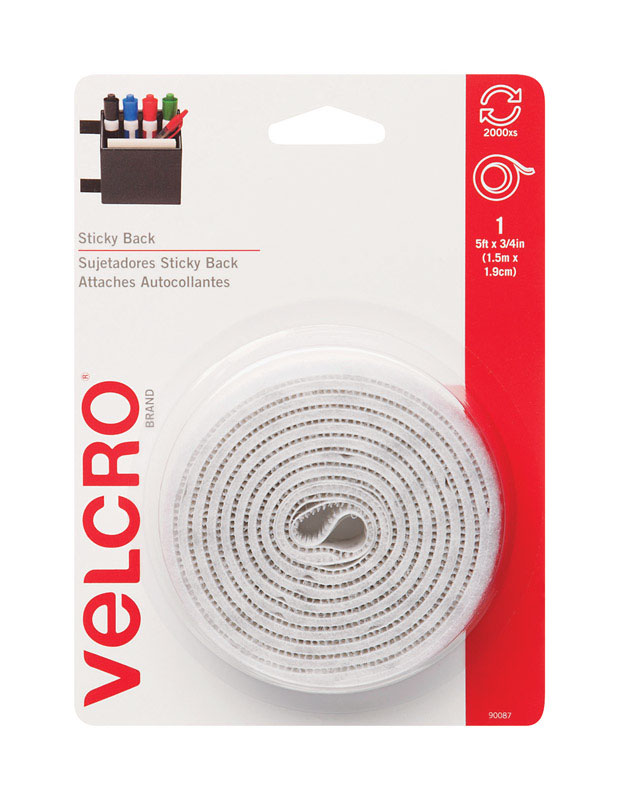 Velcro Medium Fastener Sticky 60 in. L 1 pk - PaintPlace New York