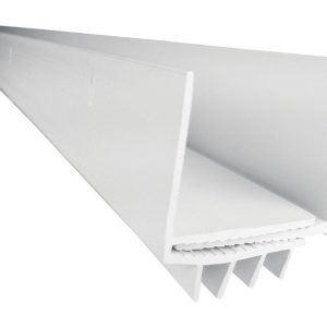 M-D White Vinyl U-Shaped Bottom For U-shaped 36 in. L X 1-3/4 in.
