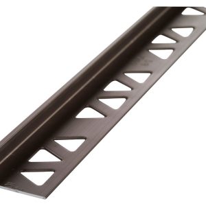M-D 3/8 in. H X 96 in. L Prefinished Pewter Aluminum Tile Edge